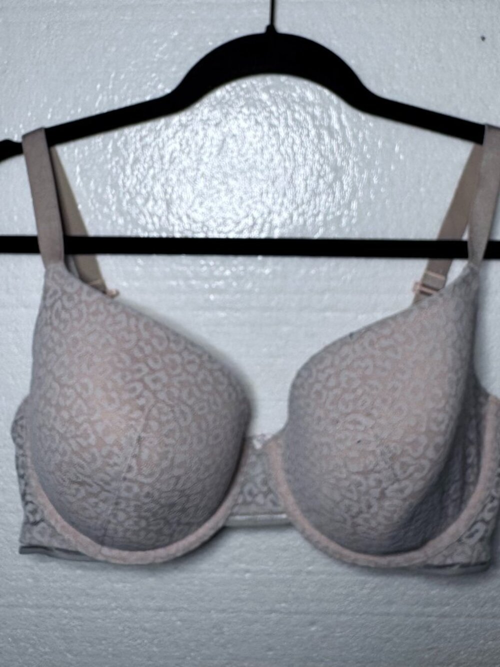 Auden Size 36 DD The Everyday Bra Leopard Animal Print Underwire Lightly Lined